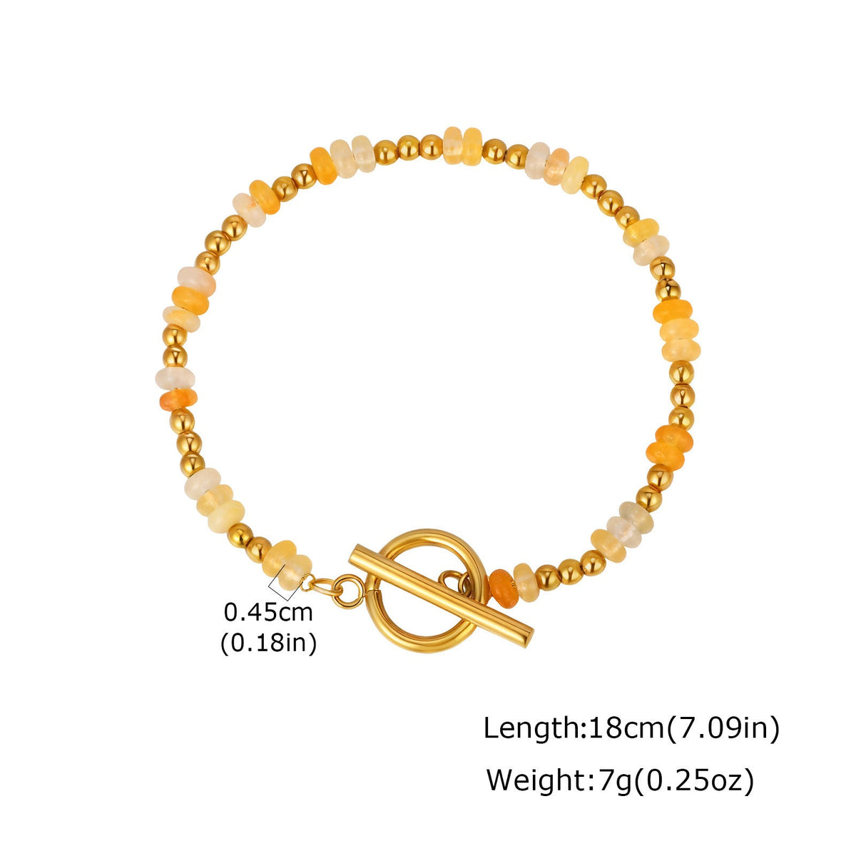 Natural Stone Bead Bracelet