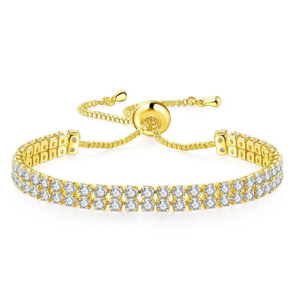 Double Row Zircon Bracelet