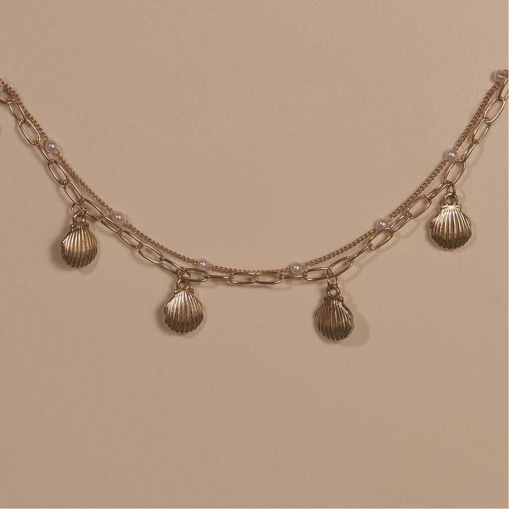 Starfish Shell Pendant Anklet