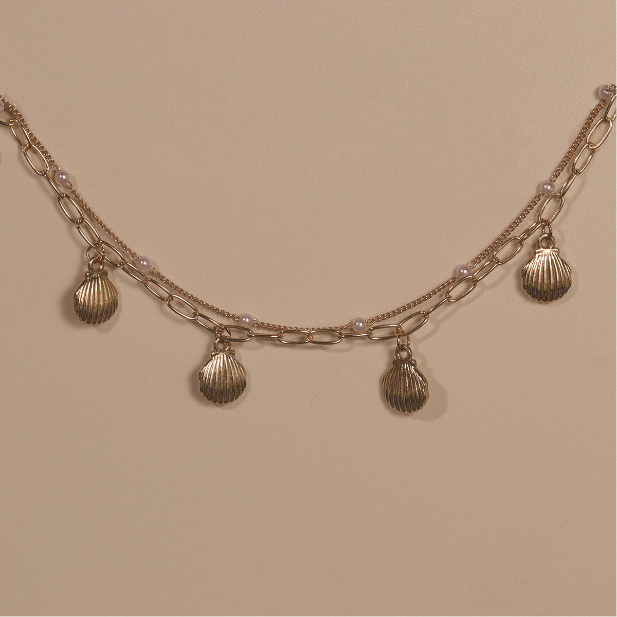 Starfish Shell Pendant Anklet