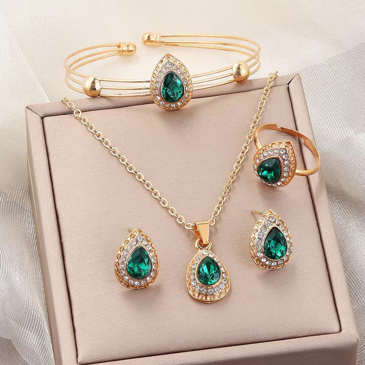 Water Drop Gem Series Four-piece Set