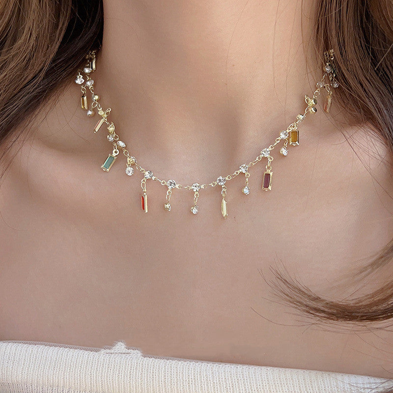 Colorized Butterfly Necklace