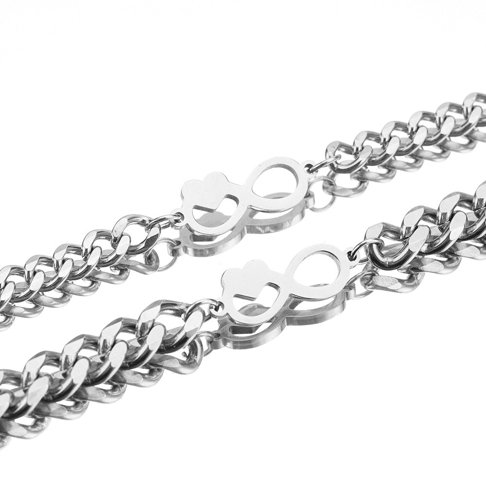 Lovers' Heart-shaped Bracelet