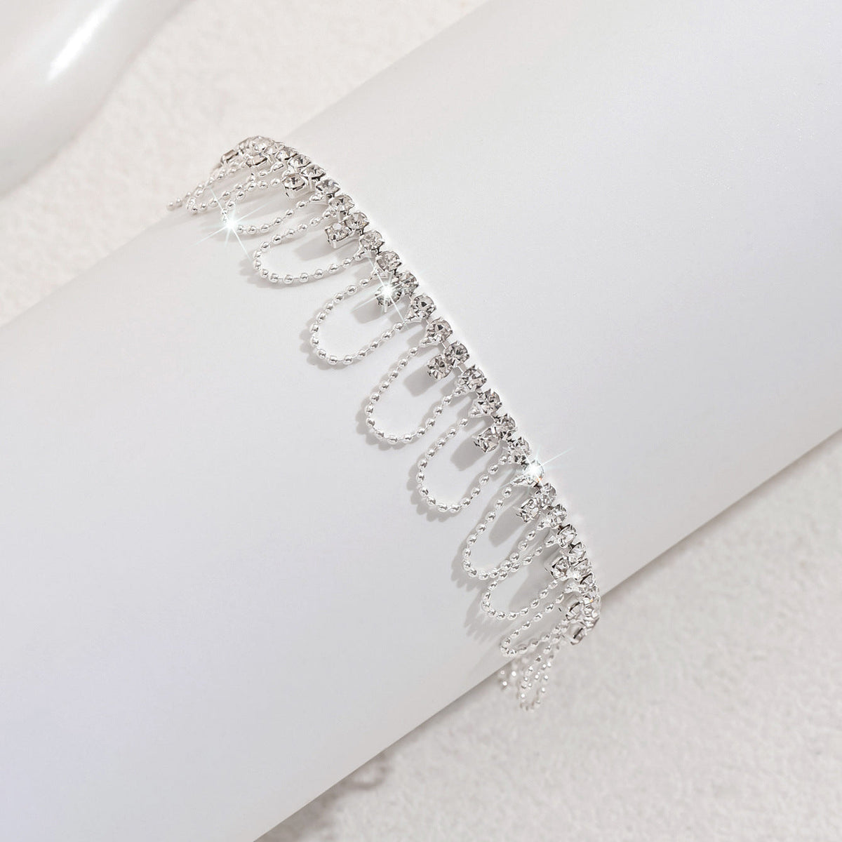 Sweet Round Bead Lace Anklet