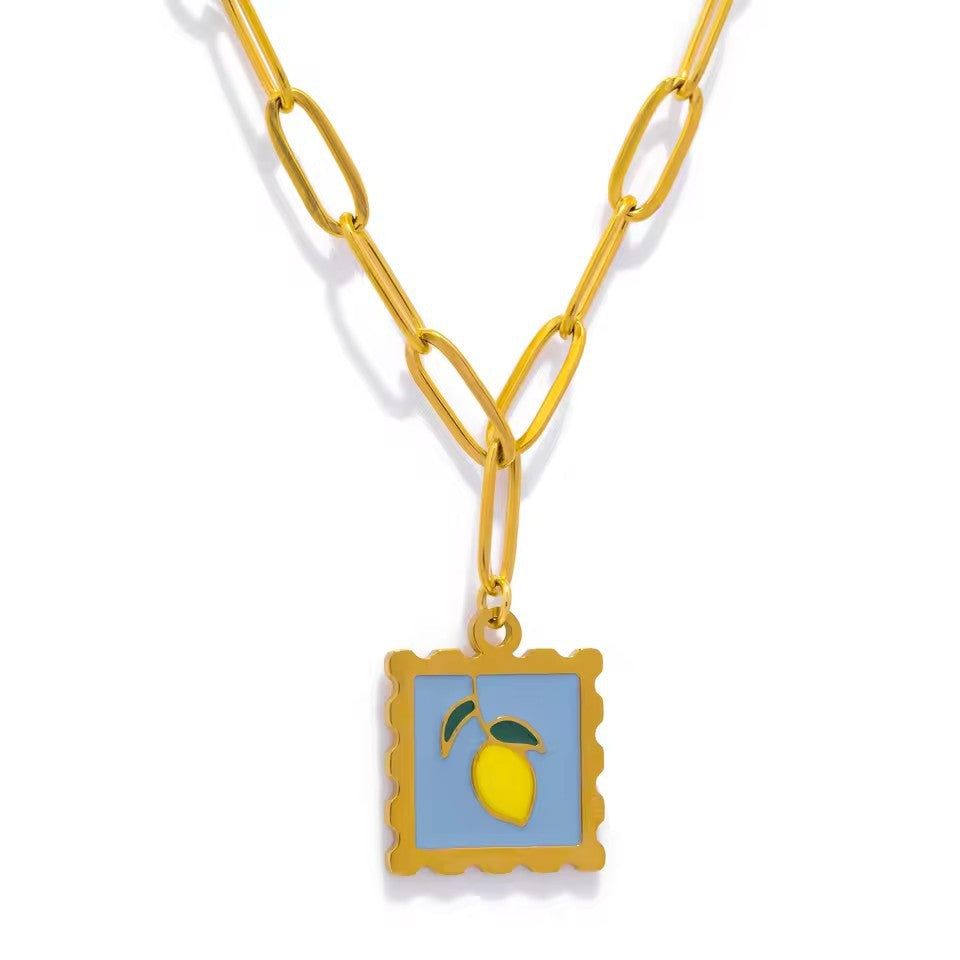 Fruit Plant Jade Necklace