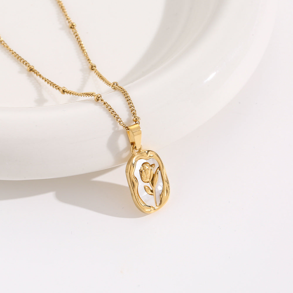 Flower Rose Necklace