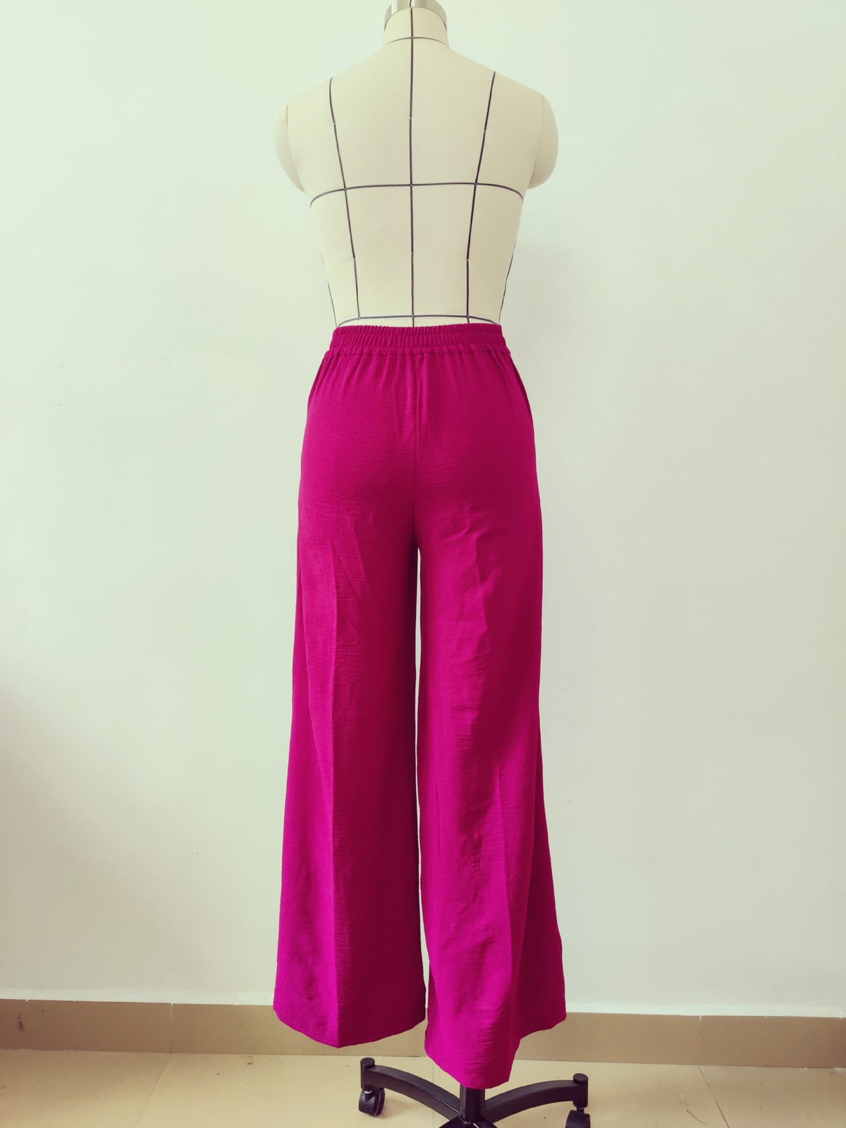 Somae Pleated Wide-leg Casual Pant