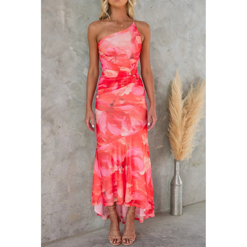 INS Casual Suspender Long Dress