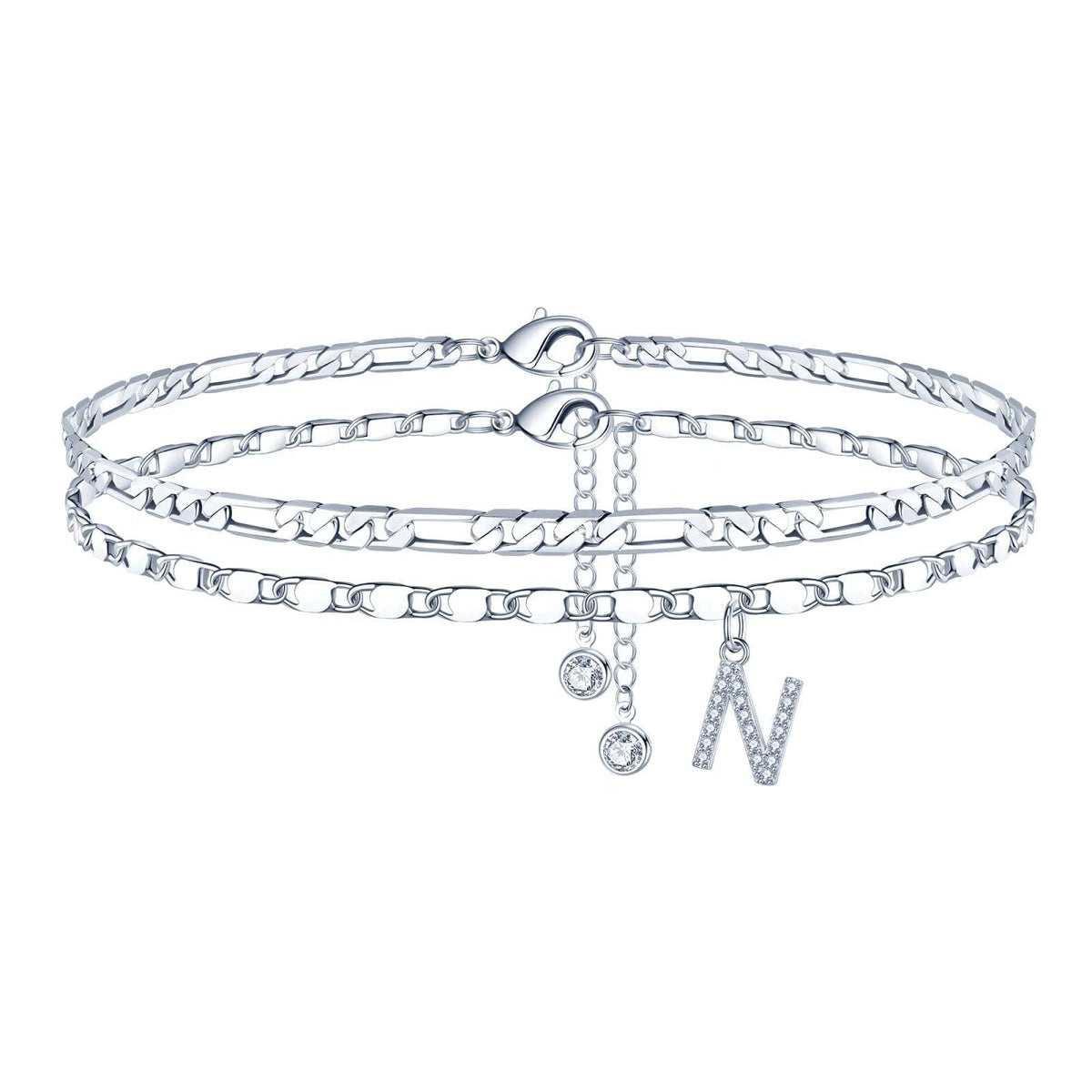 26-letter Double-layered Anklet