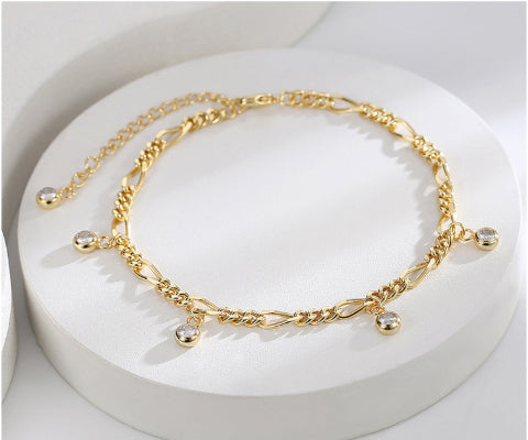 Zircon Anklet